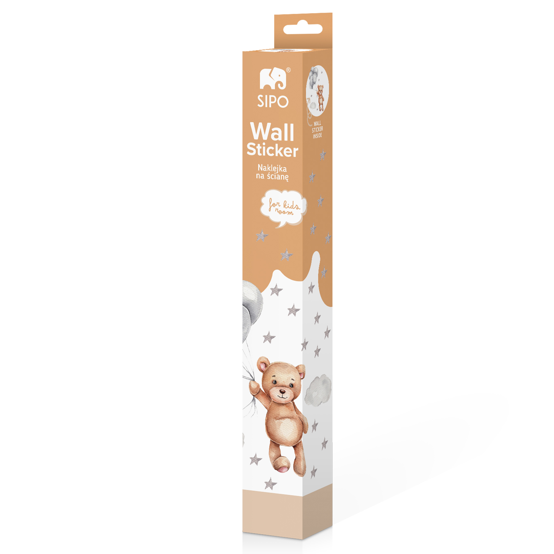 Stickere Perete Copii SIPO – Ursulet cu Baloane, Set Decorativ, 67×50 cm