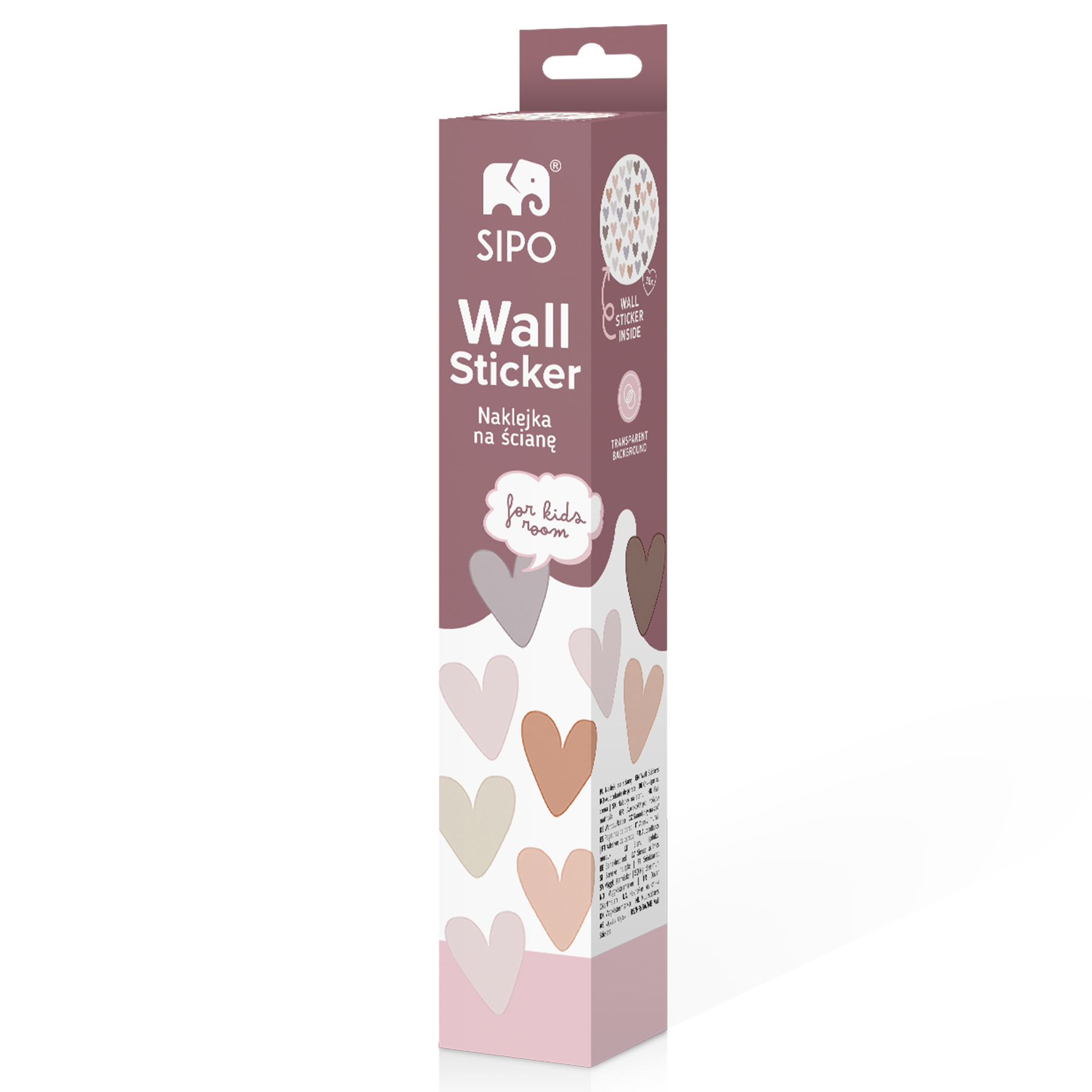 Stickere Perete Copii SIPO – Inimi Boho, Set Decorativ, Dimensiune Flexibila