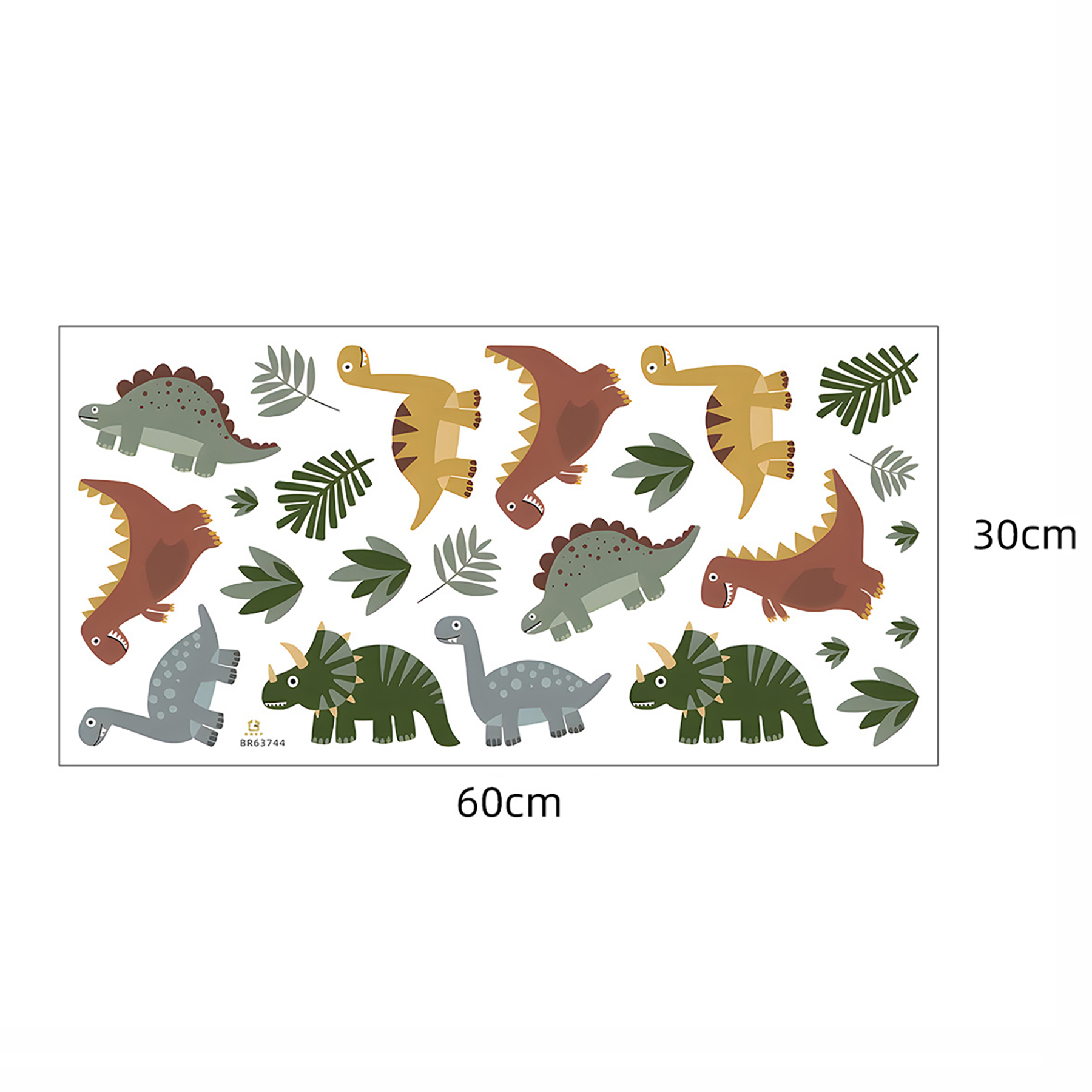 Stickere Perete Copii SIPO – Mini Dinozauri, Set Decorativ, 90x80 cm