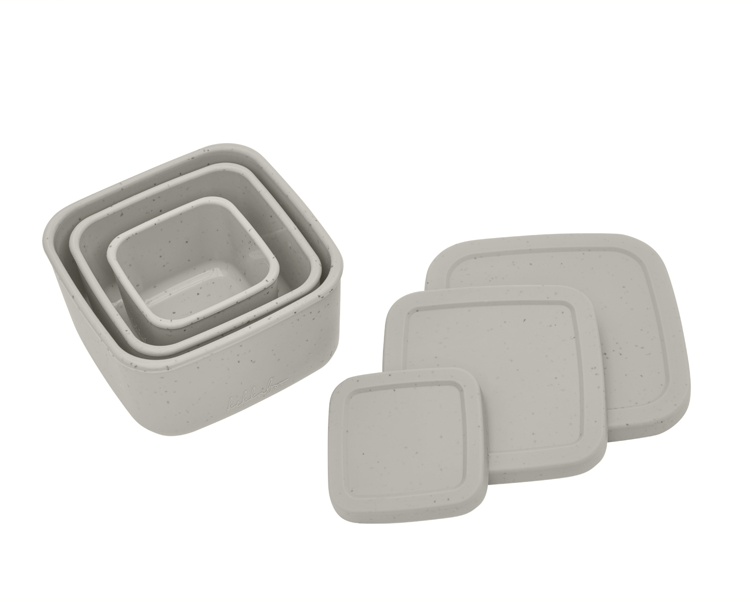 Set 3 cutii pentru gustari bebelusi din silicon alimentar 150ml 400ml 600ml, Platinum Sand