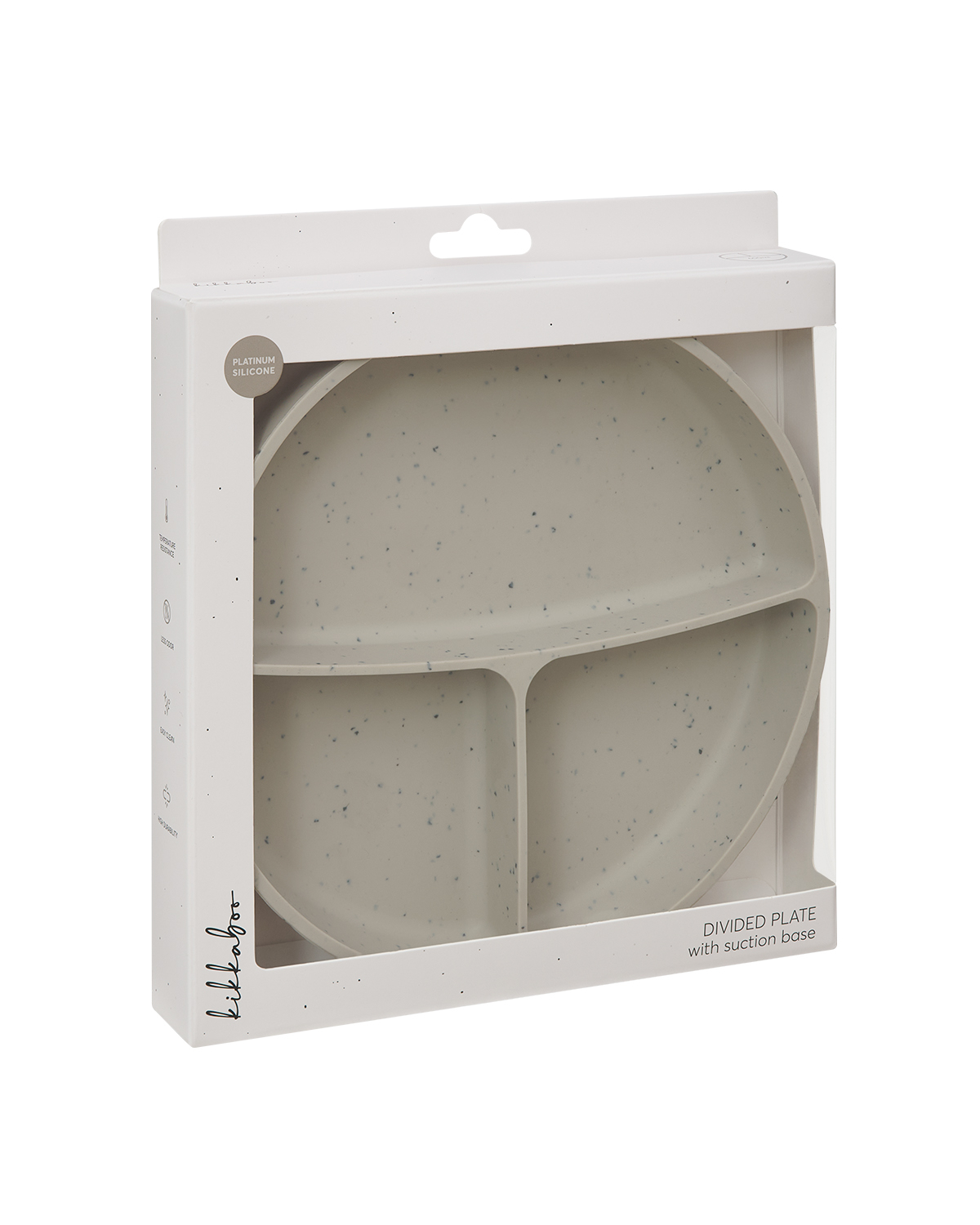 Farfurie compartimentata cu baza cu ventuza pentru bebelusi 600 ml, Sand