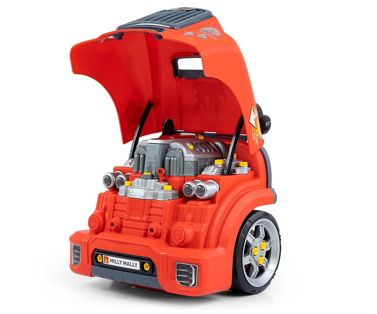 N-GINE – motor auto demontabil, jucarie educativa STEM (3+), Milly Mally, Red