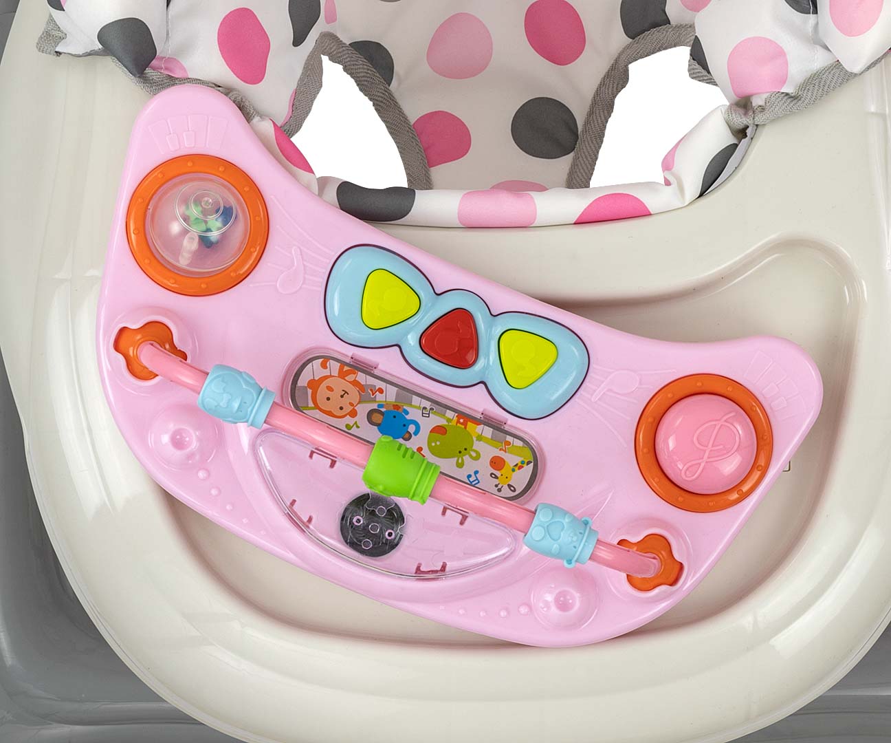 Premergator 2in1 Milly Mally Patrol Plus - Mers si Balansare, Panou Educativ, Pastel Dots