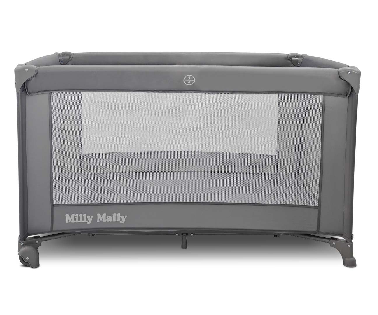 Patut Pliabil de Calatorie Milly Mally Mirage, Nivel Reglabil, Roti si Geanta Transport, Grey