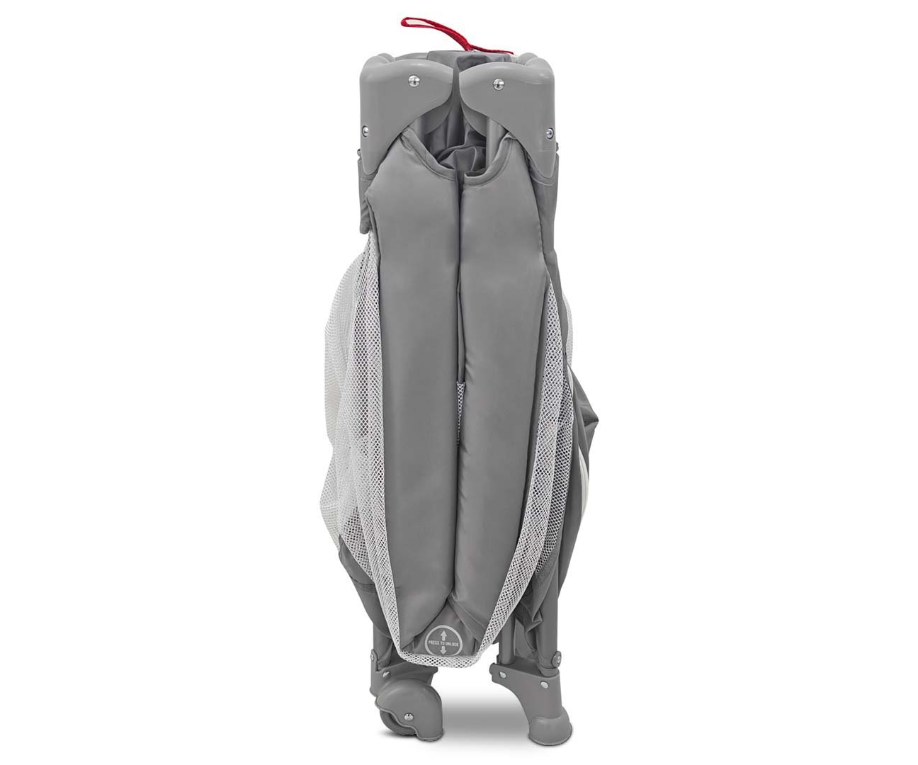 Patut Pliabil de Calatorie Milly Mally Mirage, Nivel Reglabil, Roti si Geanta Transport, Grey
